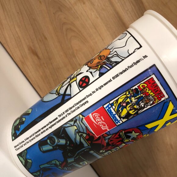 Vintage 1995 7" Hardees Marvel Comics X-Men Cartoon Plastic Drink Cup NO LID - Picture 6 of 8